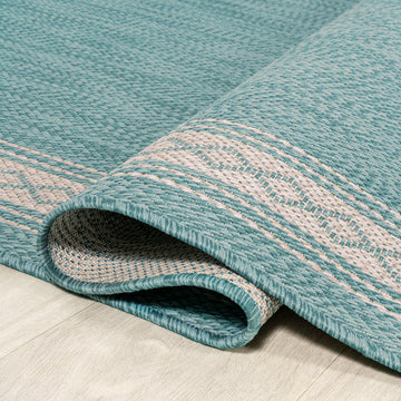 Lucia Classic Diamond Border Indoor/outdoor Area Rug